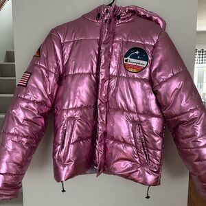 Champion x NASA Pink Puffer Jacket